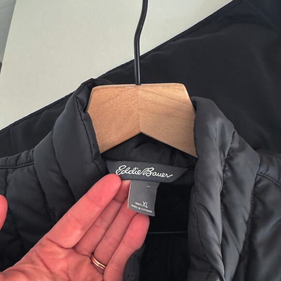 Eddie Bauer Mens Black Emberlite Hybrid Jacket Size XL - Picture 4 of 5